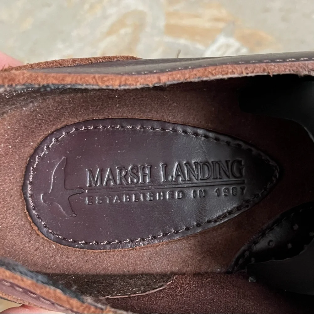 Marsh Landing Brown Leather Shoes Women’s 7.5 Loafers